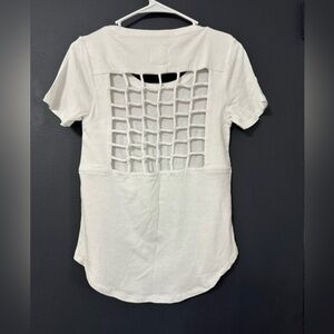 NWT Chaser White Open Grid Back Top